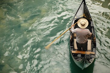 Obraz premium Italian gondolier venice