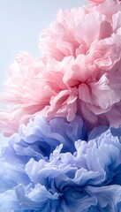 Fototapeta premium Dreamy Swirls Abstract Floral Background in Soft Pastels, Gentle, and Ethereal Patterns