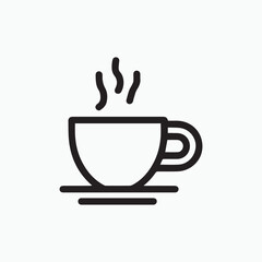 Coffee cup vector icon