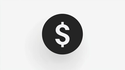 Obraz premium A stack of coins with dollar signs and glowing accents on a black background