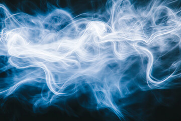 Obraz premium Abstract glowing waterfall texture, dynamic white and blue light trails cascading softly, ethereal and serene