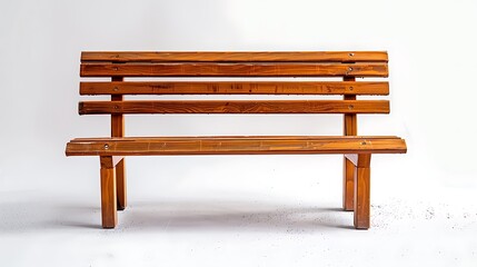 "A simple yet elegant wooden bench displayed on a clean white background, highlighting its natural texture and design, perfect for minimalist decor and modern home furnishings."

