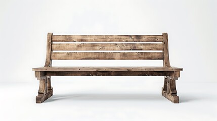 "A simple yet elegant wooden bench displayed on a clean white background, highlighting its natural texture and design, perfect for minimalist decor and modern home furnishings."

