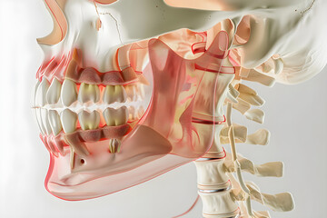 Detailed Anatomical Diagram of the Temporomandibular Joint Highlighting Key Structures and Potential Pain Points