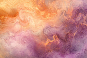 Fototapeta premium Abstract cosmic nebula texture, swirling clouds of pink, purple, and orange tones, luminous and otherworldly