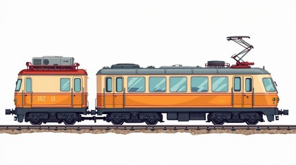 Side View of Cartoon Trains in Four Unique Styles