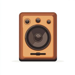 Retro Speaker Illustration