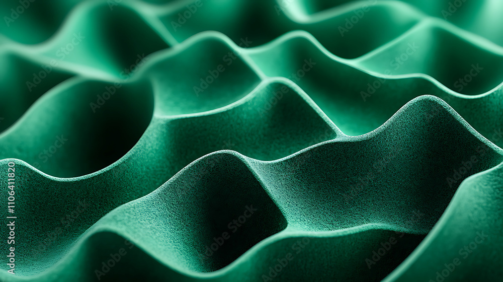 Poster abstract background with green felt texture