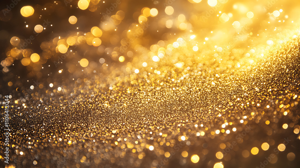Aufkleber abstract gold background with copy space, shiny surface, banner website template