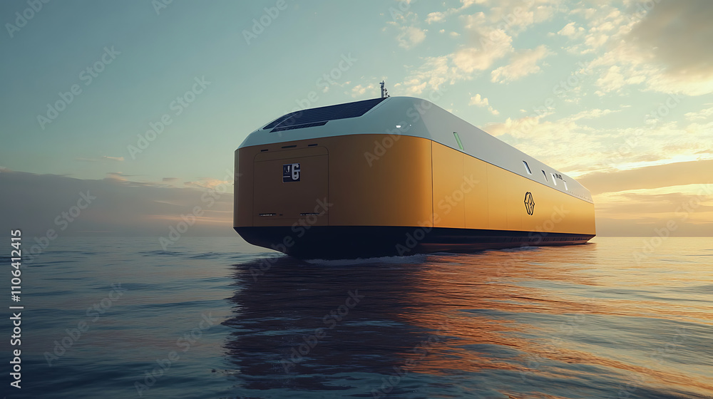 Poster Automated cargo ship with self-navigating systems and zero-emission propulsion
