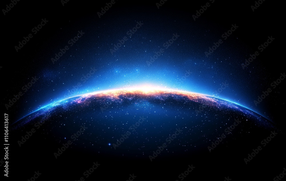 Wall mural planet in space