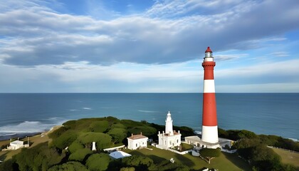 Gaze at the Faro Querand&iacute; Lighthouse in Argentina and Marvel at the Atlantic Ocean's Splendor