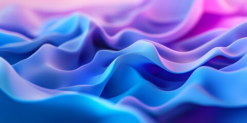 Obraz premium Elegant Blue and Pink Fluid Art Abstract