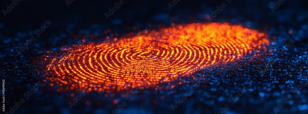 Aufkleber through fingerprint scanning, a businessman accesses the cloud-based business data network. biometri
