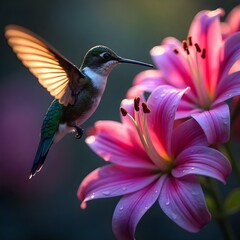 Fototapeta premium hummingbird in flight