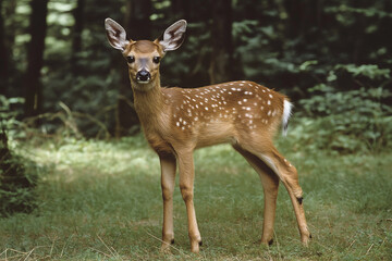 Fototapeta premium junges Reh im Grünen