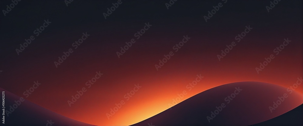 Aufkleber vibrant orange red gradient background with soft lighting for abstract design projects