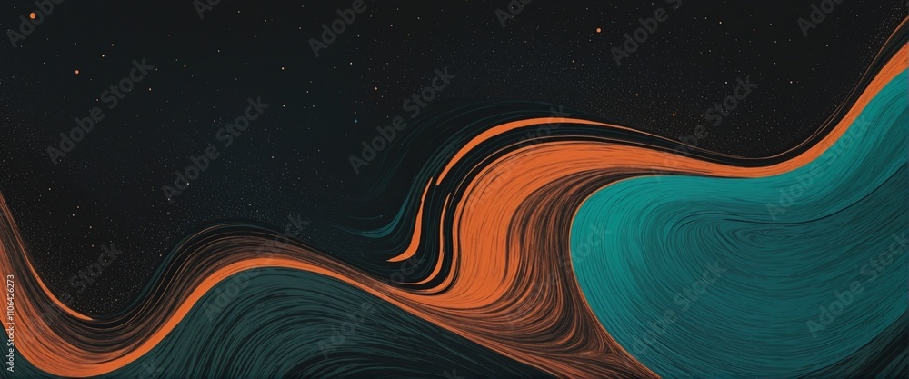 Poster dynamic gradient abstract poster with grainy texture and dark tones