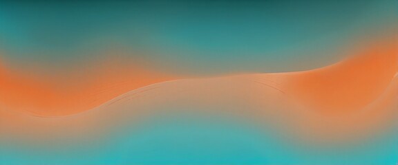 Vibrant Orange to Turquoise Gradient Background with a Grainy Texture