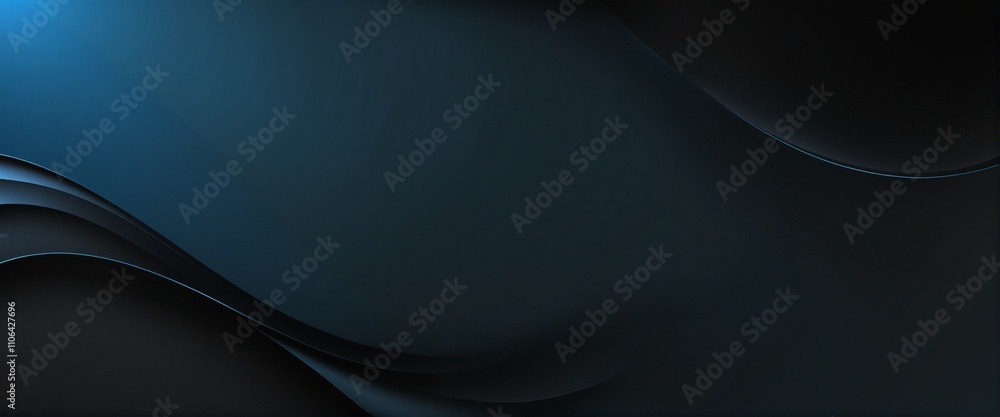 Poster modern minimalist gradient transition from vibrant blue to deep black for design projects