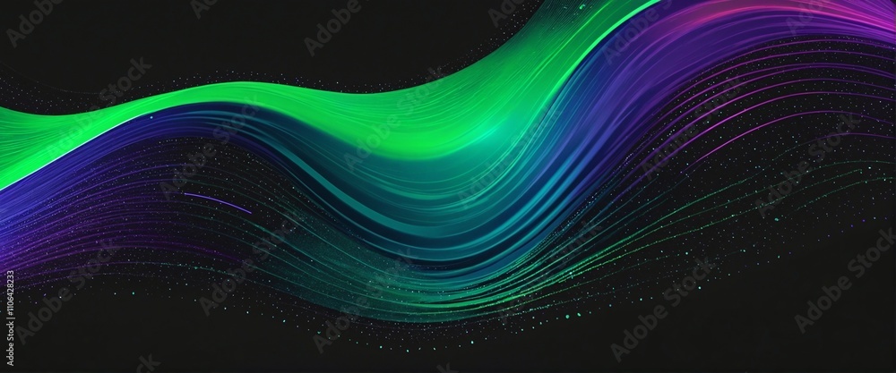 Aufkleber vibrant abstract gradient noise texture with glowing colors on a dark background