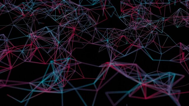 Abstract background computer style neural network with synapse connections