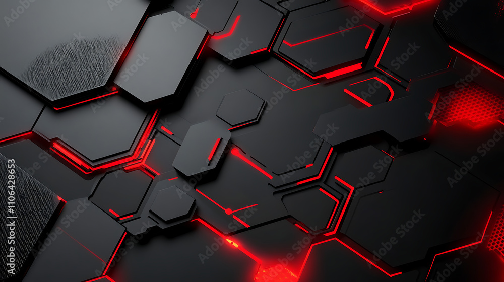 Aufkleber black and red computer graphics background