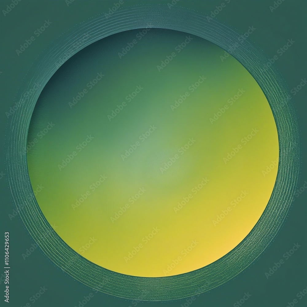 Poster ethereal gradient circle on a translucent canvas