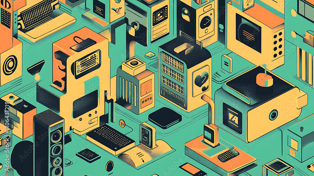 Poster Delving into the interconnected world of IoT and the proliferation of smart devices transforming everyday life and industry
