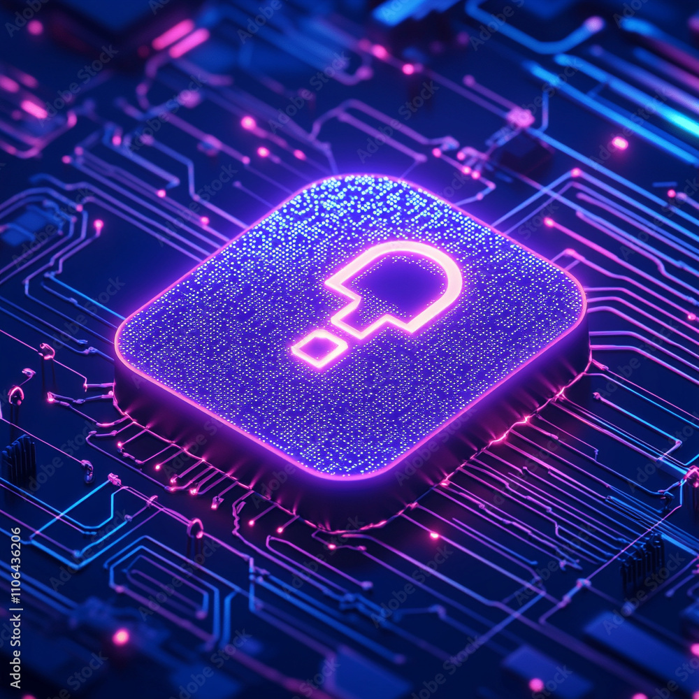 Poster ai generated circuitry design digital space graphic art futuristic environment close-up view concept