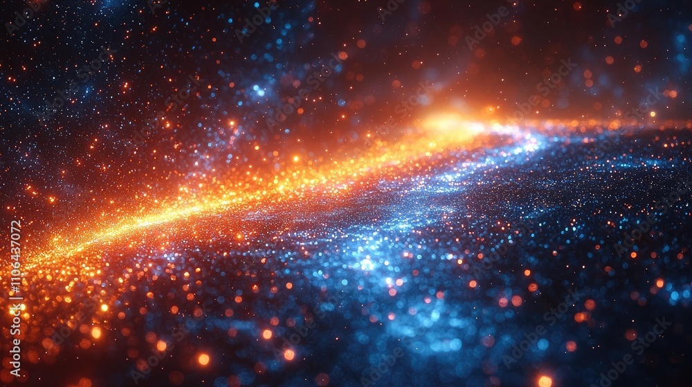 Canvas Prints cosmic nebula abstract background: colorful glowing space wonders