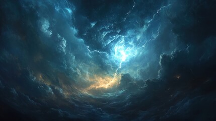 Stormy Skies with Dramatic Lightning
