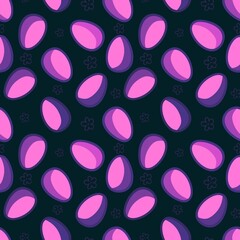 Easter seamless pattern with eggs for wallpaper and fabrics and textiles