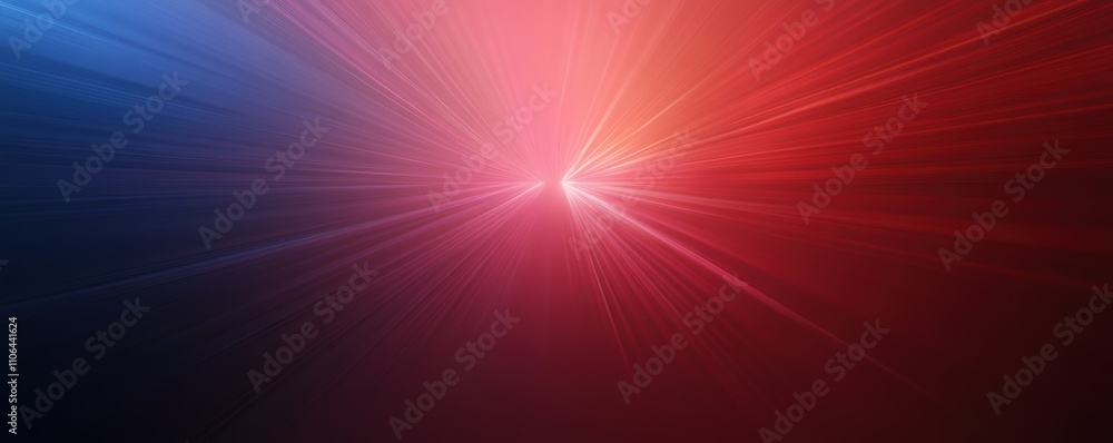 Aufkleber abstract blue and red radial light burst creating a glowing gradient with sharp lines