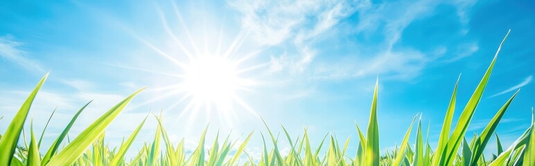 Obraz premium Lush Pineapple Field Flourishing Under the Warm Sun With a Clear Blue Sky Stretching to the Horizon