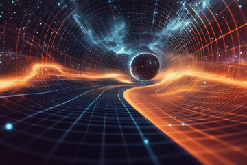 an illustration of the formation of gravitational waves.