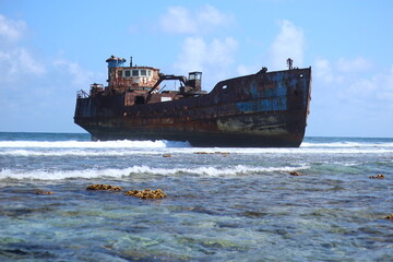 shipwreck on the island