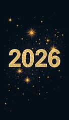 An artistic and detailed depiction of New Year 2026