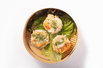 トマトとモッツァレラチーズの鶏焼売