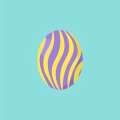 illustration of a purple Easter egg