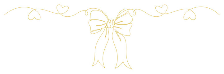 ribbon line art illustration vector
