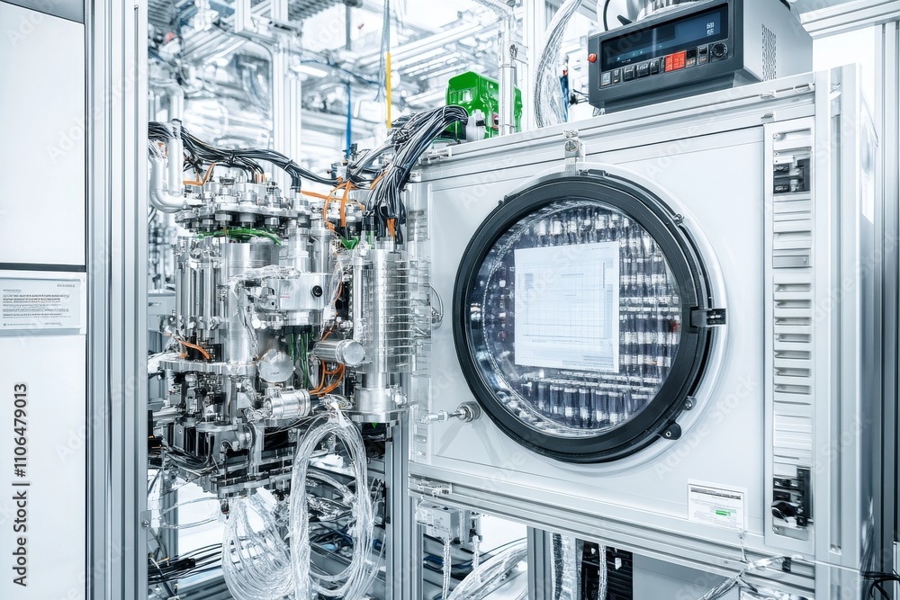 Poster advanced laboratory equipment with high-precision components and advanced technology for research an