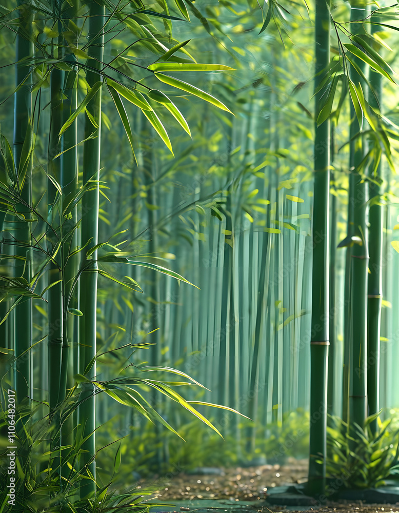 Poster Bamboo forest