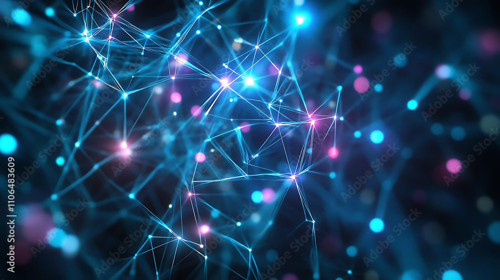 Poster the internet of things (iot) is a smart connection and control device in a network of industries, re