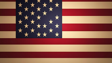Fototapeta premium Patriotic background illustration of stars and stripes