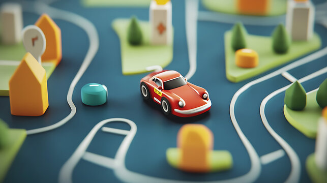 A mini map, ux, user interface, race car, GPS, and display graphic
