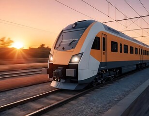 Fototapeta premium train in motion blur