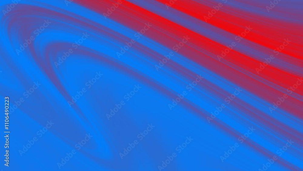 Poster abstract blue and red swirling diagonal lines gradient background