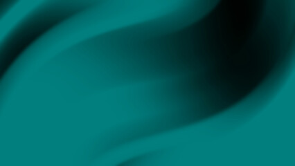 Abstract Teal and Black Swirling Gradient Background