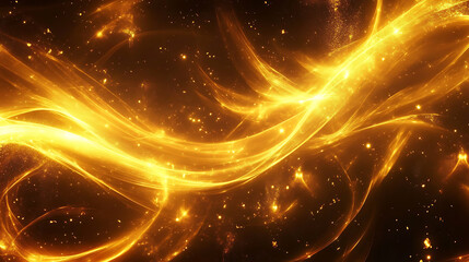 Obraz premium Abstract Energy Flow Background with Luminous Lines and Patterns